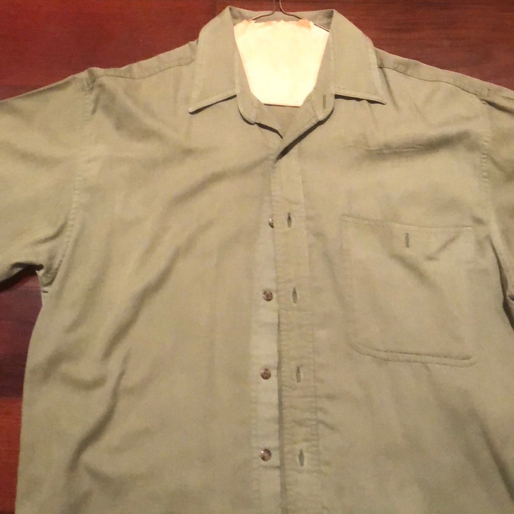 Bugleboy Army Green Short Sleeved Shirt Size Med - Picture 4 of 6